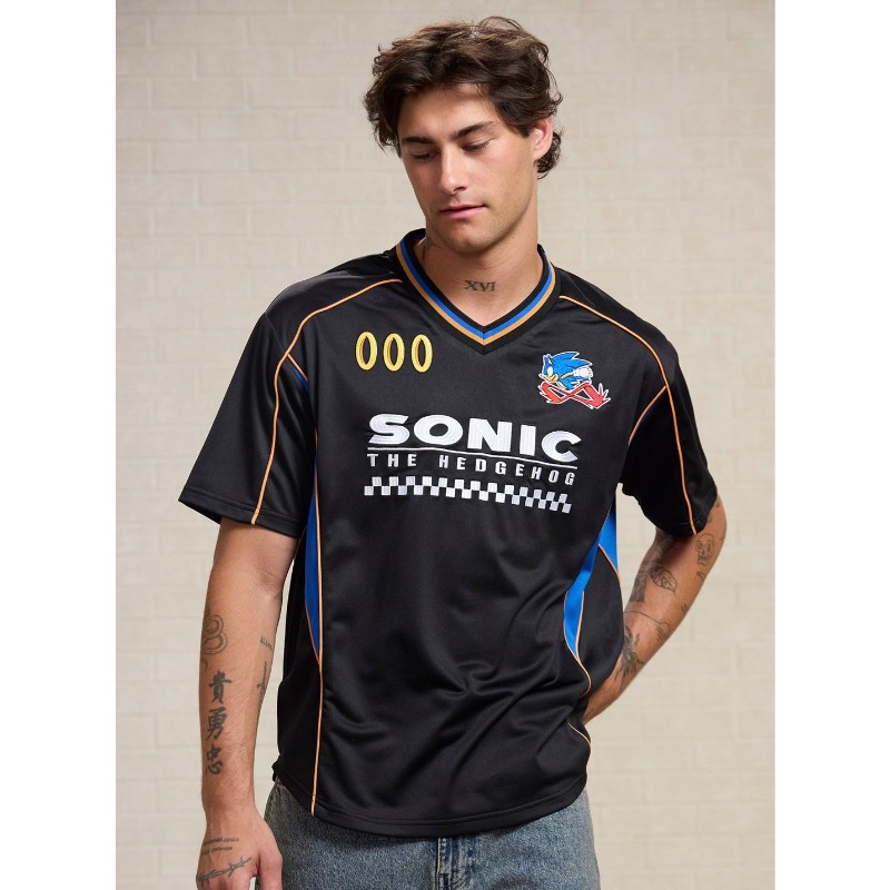 Retro Gaming T Shirt - Koszulka męska Sonic The Hedgehog Game