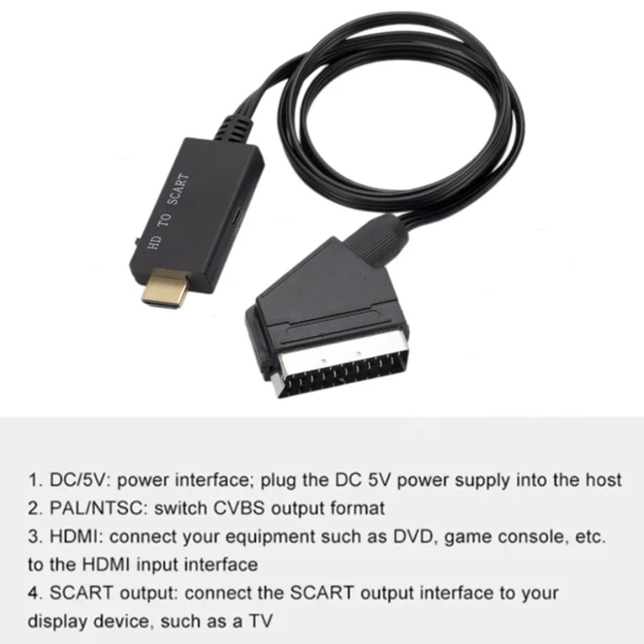 Kabel konwerter HDMI-kompatybi – Scart To Hdmi recenzja i cena