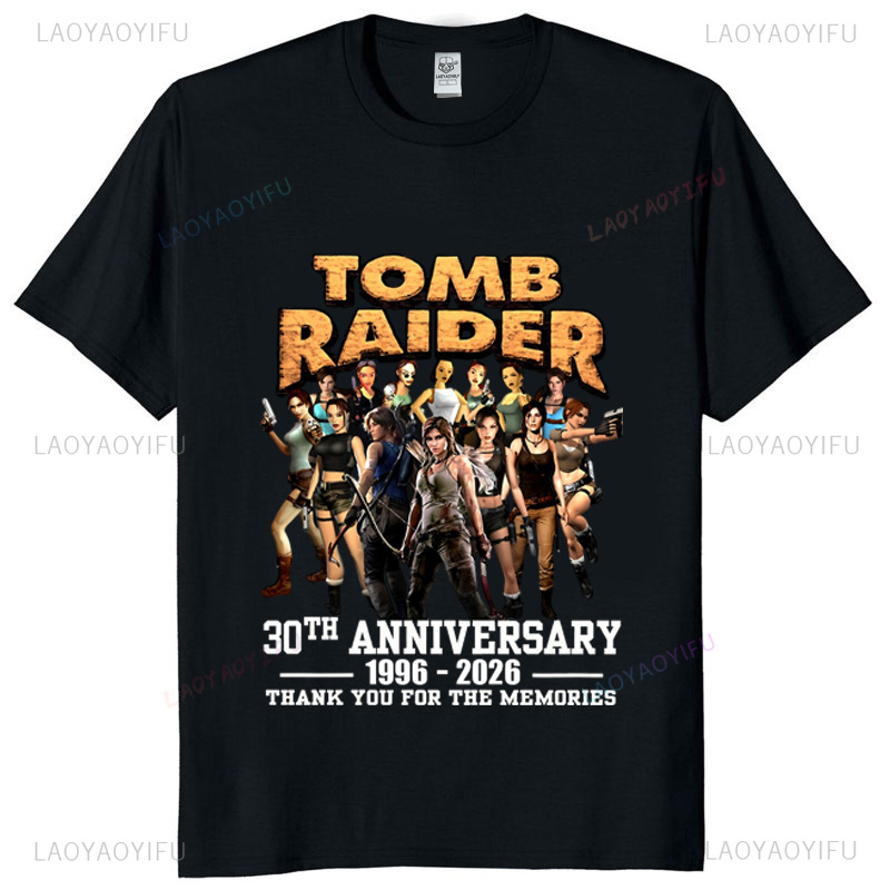 Koszulka unisex Tomb Raider z  – Retro Gaming T Shirt recenzja i cena