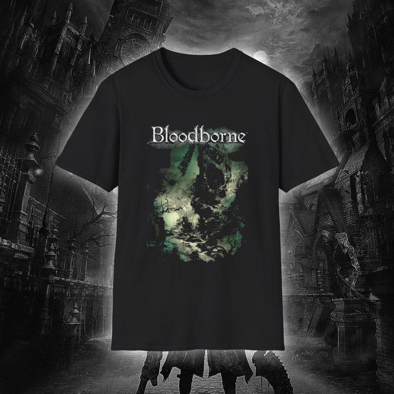 Koszulka Bloodborne Dark Souls – Retro Gaming T Shirt recenzja i cena
